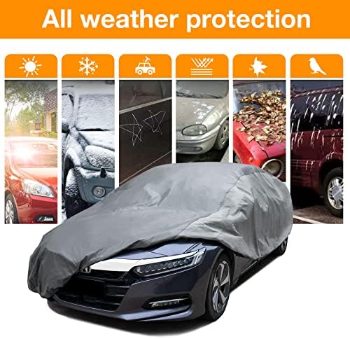 XCAR Waterproof Sedan Car Cover, All Weather, Fits Sedans Up to 200" - Image 3
