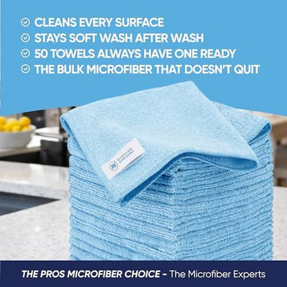 Microfiber Wholesale 12" x 12" Cleaning Cloths (150 Pack) Reusable Towels, Wash Rags, Dust Cloth, All-Purpose: Kitchen, Dish, Cars, Shop, Glass (Black) - Image 2
