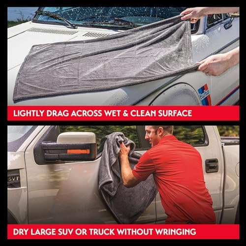 Griot's Garage Extra-Large PFM Edgeless Microfiber Drying Towel for Car Wash and Detailing, Ideal for SUVs, Trucks, and RVs, 29" x 36", 55596 - Image 4