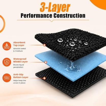 Seat Covers for Trucks, Waterproof Towel Seat Protectors, 1 Pack - Image 5