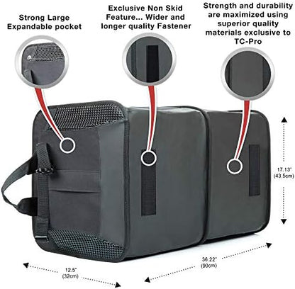 TRUNKCRATEPRO Save 15 per cent off bundle one regular grey organizer and one Extra Large Black trunk organizer - Image 5