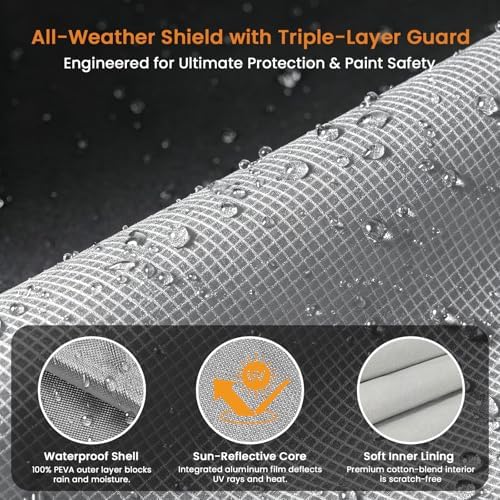 10 Layers Waterproof SUV Car Cover Custom for Crosstrek/XV 2013-2026 - Image 3