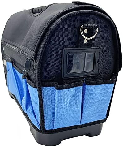 18 inch heavy duty water proof bottom 41-Pockets Tool tote bag shoulder strap carry handel open top - Image 4