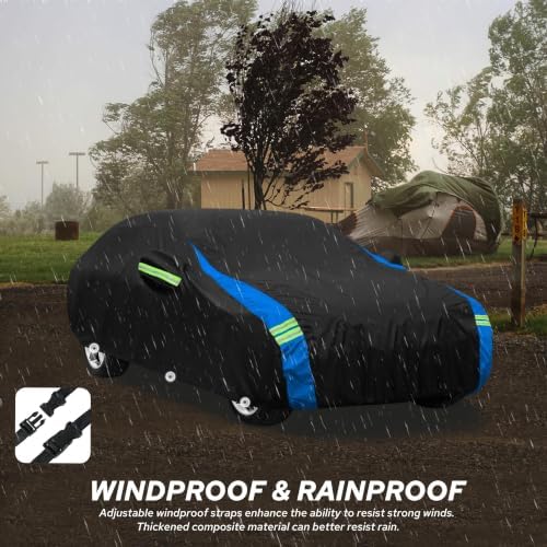 Avecrew Car Cover Waterproof All Weather for Automobiles Sedan 186"-193" L - Image 2