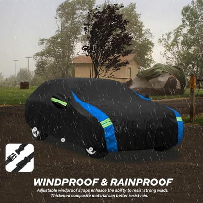 Avecrew Car Cover Waterproof All Weather for Automobiles Sedan 186"-193" L - Image 2