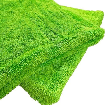 THOR GOAT 1800 Drying Towel (Green) – Premium Korean Microfiber Car Drying Towel – Ultra Plush Twist Loop Design – Super Absorbent, Lint-Free, 28x28, 1800 GSM – Professional Auto Detailing Towel - Image 5