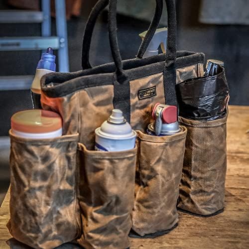 Readywares Supply Bag | 14" Waxed Canvas Gardening Tool Tote with Pockets - Image 7