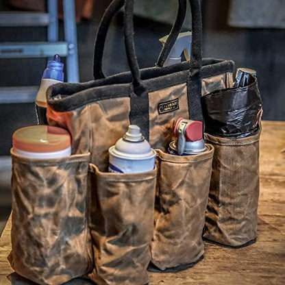 Readywares Supply Bag | 14" Waxed Canvas Gardening Tool Tote with Pockets - Image 7
