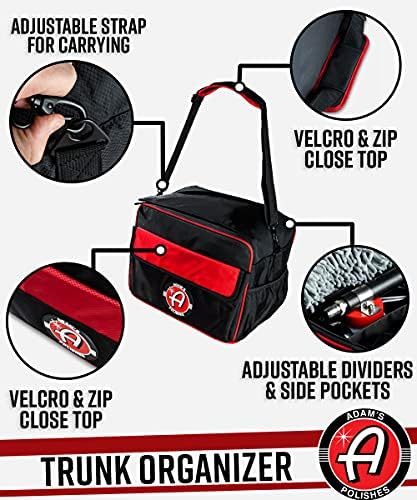 Adam's Polishes Foldable Trunk Organizer Bag - Car Box Organizer Storage For Detailing Products, Accessories, Cleaners, Air Fresheners, Microfiber Towels & More - Image 2