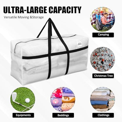Windyun 4 Pack 69 Gallon Extra Large Moving Bags XXL Heavy Duty Storage Bag - Image 4
