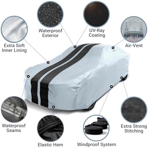 iCarCover Car Cover All Weather for 1964-1966 Studebaker Commander - Image 4
