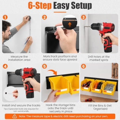 14pc Wall-Mounted Organizer V1 V2 V3 Master Combo Set Yellow - Image 4