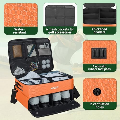 ANILD Golf Trunk Organizer, 2 Layer Golf Storage Case - Image 4