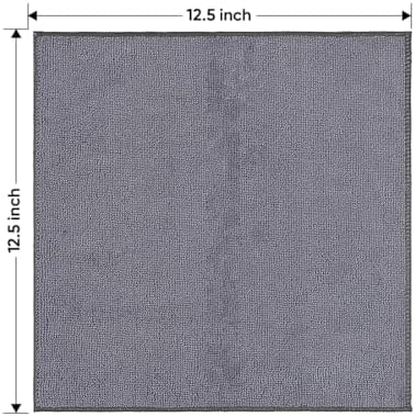 HOMEXCEL Grey Microfiber Cleaning Cloth 200 Pack, 11.5 x 11.5 inch Bulk Shop Towels | Reusable Cleaning Rags for Cars, Kitchen, Window, Garage and House, Ultra Absorbent, Lint Free, Streak Free - Image 6