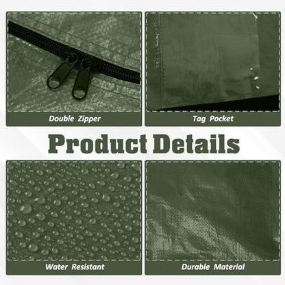 Windyun 4 Pcs 177 Gallon Extra Large Moving Bags XXL Heavy Duty Storage Bag - Image 3