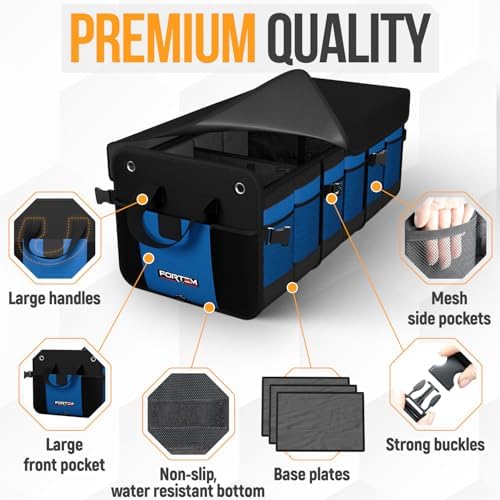 FORTEM Trunk Organizer - Collapsible Car Organizer & Storage Bag for SUVs - Image 2