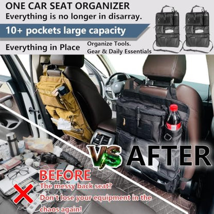 2 Set All in One Car Seat Back Organizer Fit Most Cars SUV Trucks Jeeps - Image 5