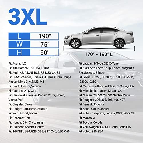 Tecoom Car Cover Waterproof All Weather, Full Exterior Covers - Image 6