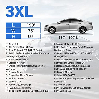 Tecoom Car Cover Waterproof All Weather, Full Exterior Covers - Image 6