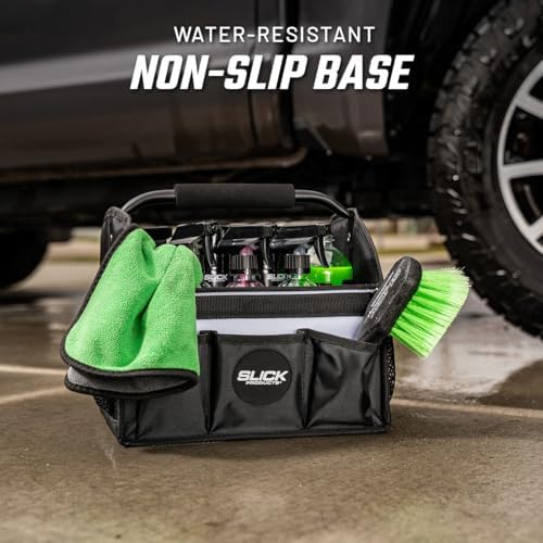 Slick Products Car Detailing Caddy & Organizer Tote - Heavy-Duty Storage - Image 4