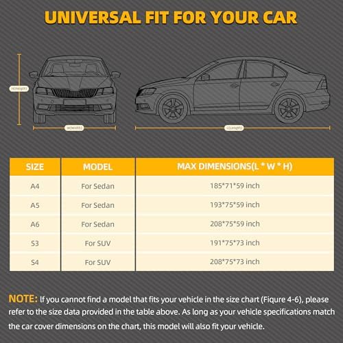 10-Layer Car Cover Waterproof All Weather Soft Cotton & Door Zipper - Image 6