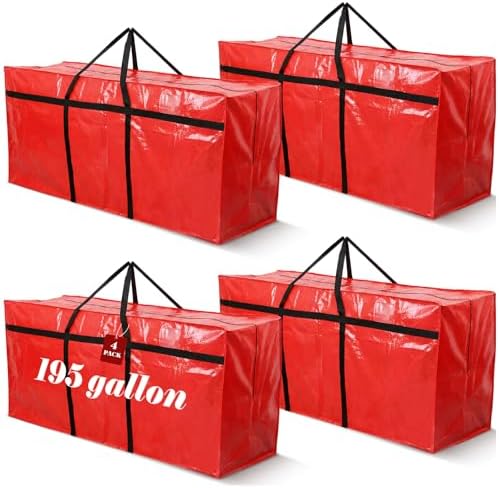 Windyun 4 Pcs 195 Gallon Extra Large Moving Bags XXL Heavy Duty Storage Bag by Windyun