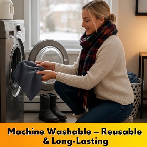 Nuenen Car Microfiber Clean Cloths, Gray, 16 x 16 Inch, 60 Pcs - Image 5