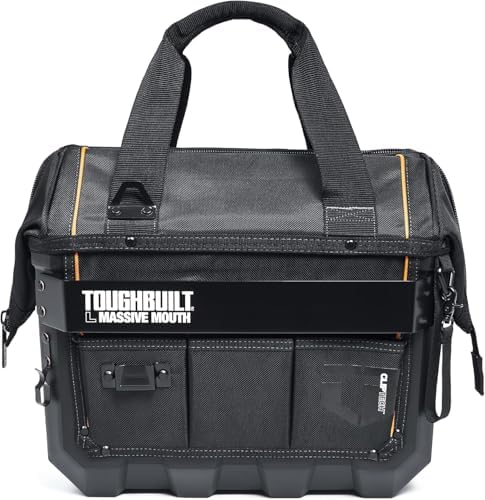 ToughBuilt ClipTech - 16" Massive Mouth Tool Bag, HardBody, TBL-CT-62-16A - Image 3