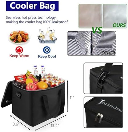 Collapsible Trunk Organizer and Storage for Car with Leak proof Cooler Bag - Image 3