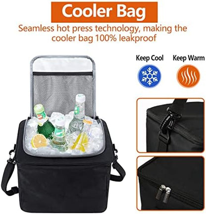 AOPHY Car Trunk Organizer with Insulated Cooler Bag, Foldable & Waterproof Storage Organizer with Lid for SUV, Truck, Sedan - 4 Large Adjustable Compartments, Heavy Duty & Collapsible Design - Image 5