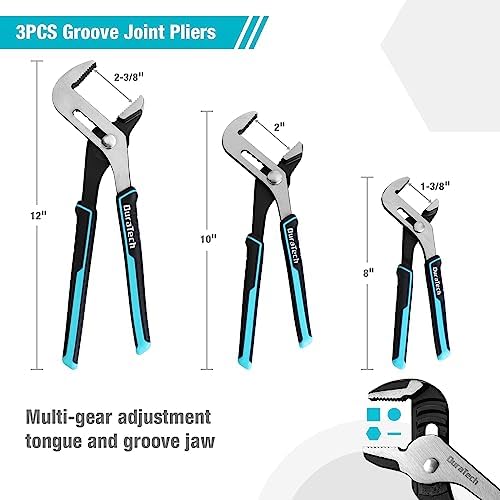 DURATECH 8-Piece Pliers Set with Rolling Pouch, Cr-V/Cr-Ni Construction - Image 6