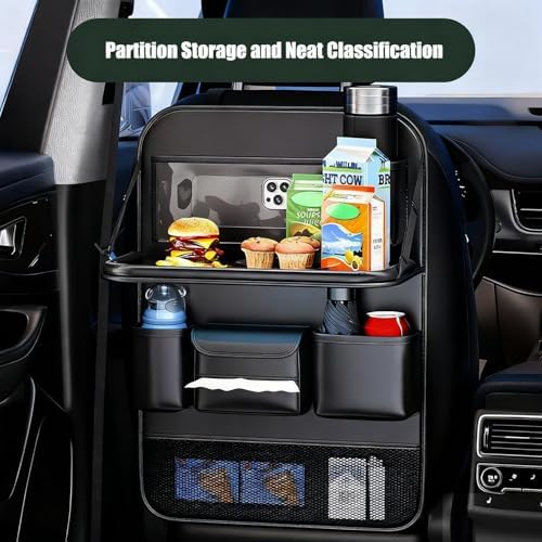 2 Pack - Back Seat Car Organizer, Car Organizerr, Back Seat Organizer, Seat Organizer, Car Organizer and Storage Box, Back of Seat Car Organizer, Seat Back Organizer. - Image 4