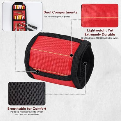 Magnetic Tool Mat Set, Wristband, Pickup Tool & Mirror for Auto Repair - Image 5