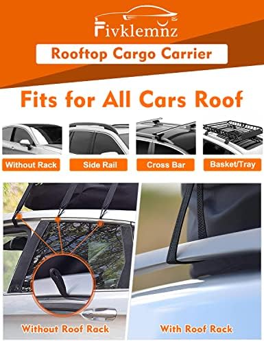 FIVKLEMNZ 21 Cubic Rooftop Cargo Carrier Waterproof Soft Car Roof Bag - Image 4