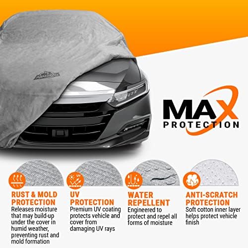 Armor All Car Cover Waterproof All Weather Heavy Duty for Sedan 158"-175" - Image 3