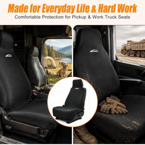 Seat Covers for Trucks, Waterproof Towel Seat Protectors, 1 Pack - Image 3