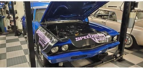 Speedway Motors Fender Cover Set with Purple Logo, Pair of Protective Fender Mats for Car Maintenance, Non-Slip Surface Protects Paint from Scratches Grease and Tools - Image 4
