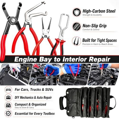 15PCS Automotive Electrical Disconnect Pliers Kit - Image 4