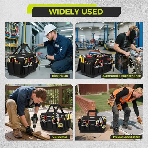 Heavy Duty Tool Bag 16-Inch, Tool Bags for men Toolbox Organizer Tote Gifts - Image 2