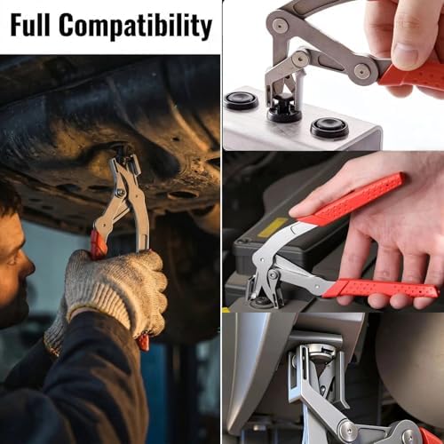 Car Clip Pliers, Auto Fastener Rivet Remover Tool, Spring-Loaded Panel Clip Removal Pliers for Car Door Panel Dashboard Interior Maintenance, 7 Inch - Image 5
