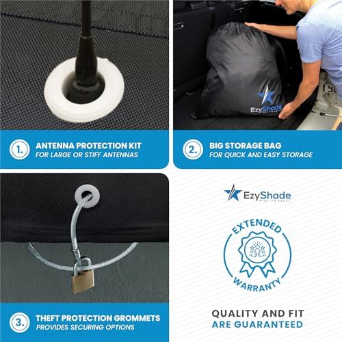 EzyShade Truck Cover Waterproof All Weather. See Truck Size-Chart. Black T5 - Image 3