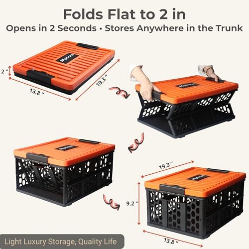 Mymazn Trunk Crate Organizer with Cooler for Car - Image 3