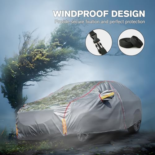Car Cover Waterproof All Weather for Sedan (190-195 inch) - Image 2