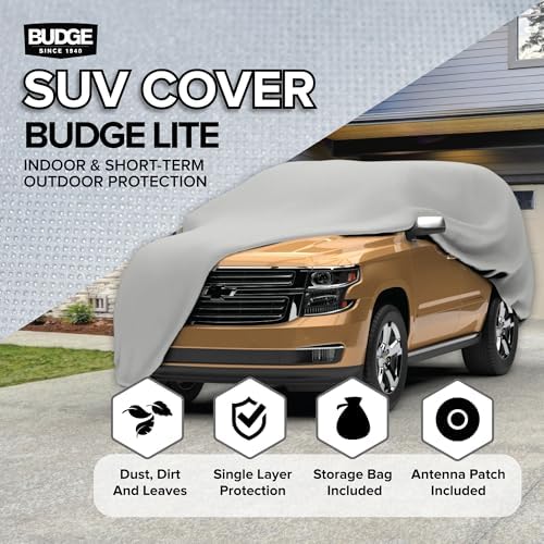 Budge Lite SUV Car Cover, Breathable Dustproof Cover, Fits SUVs up to 229" - Image 2