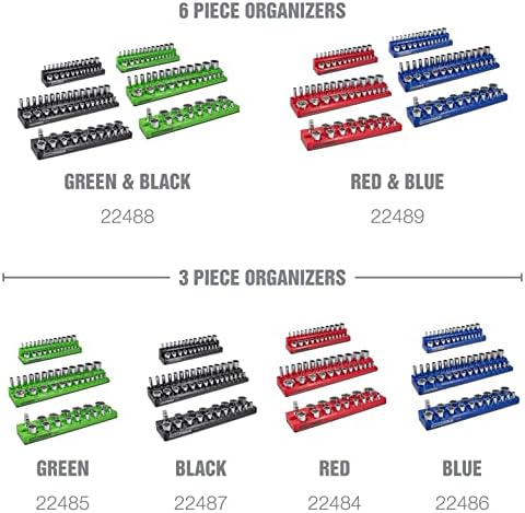 OEMTOOLS 6-Pc Metric & SAE Magnetic Socket Tray Set Holds 143 Sockets - Image 5