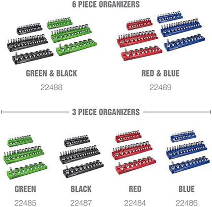 OEMTOOLS 6-Pc Metric & SAE Magnetic Socket Tray Set Holds 143 Sockets - Image 5