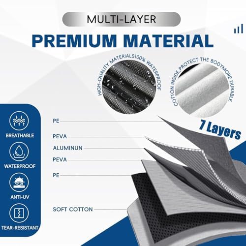 KouKou Waterproof Pickup Truck Cover All Weather, Fits 210-232 inch - Image 2