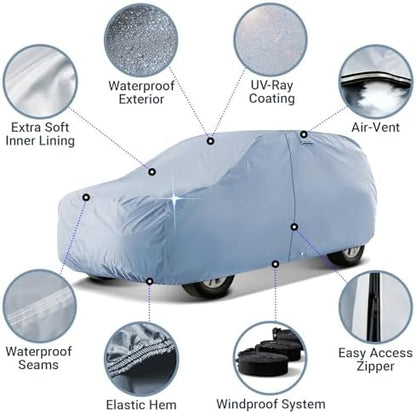 iCarCover 18-Layer SUV Car Cover All Weather Waterproof Automobile - Image 4
