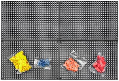 Organizer Genie 76 Piece Pegboard Tool Organizer Starter Kit, Flexible and Specially Designed to Hold All Tools - 4 Black Modular Peg Boards, 36 Socket Holders, 36 Universal Clips by AscendTools