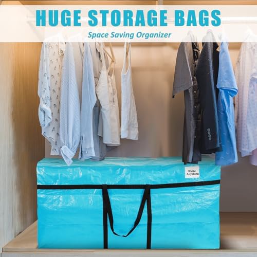 Windyun 4 Pack 57 Gallon Extra Large Moving Bags XXL Heavy Duty Storage Bag - Image 6